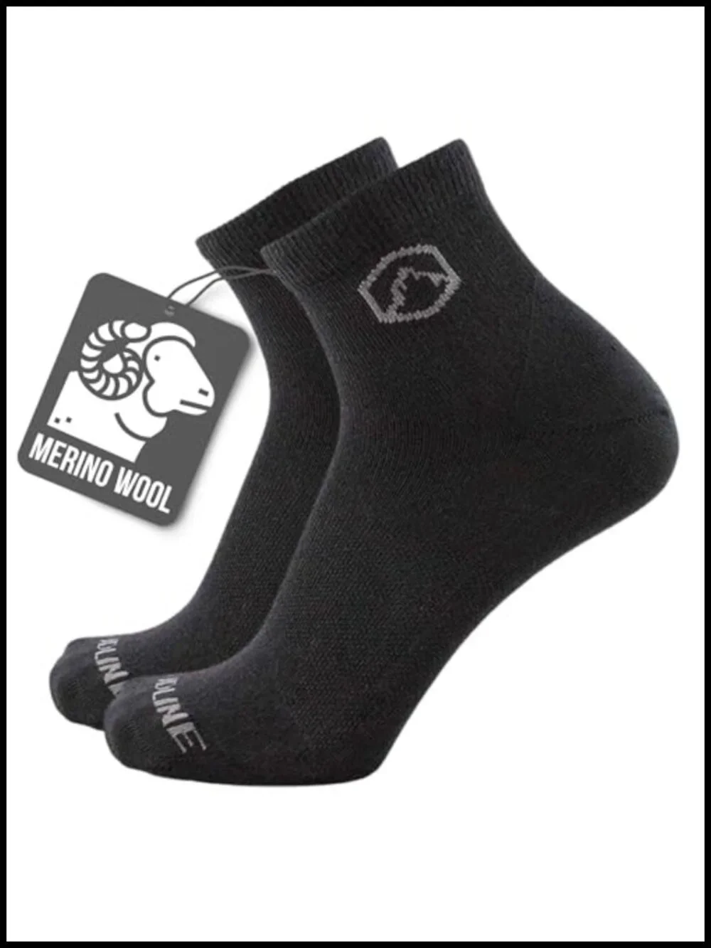 Merino Wool Athletic Socks Anti-Blister Moisture Wicking Quarter Crew